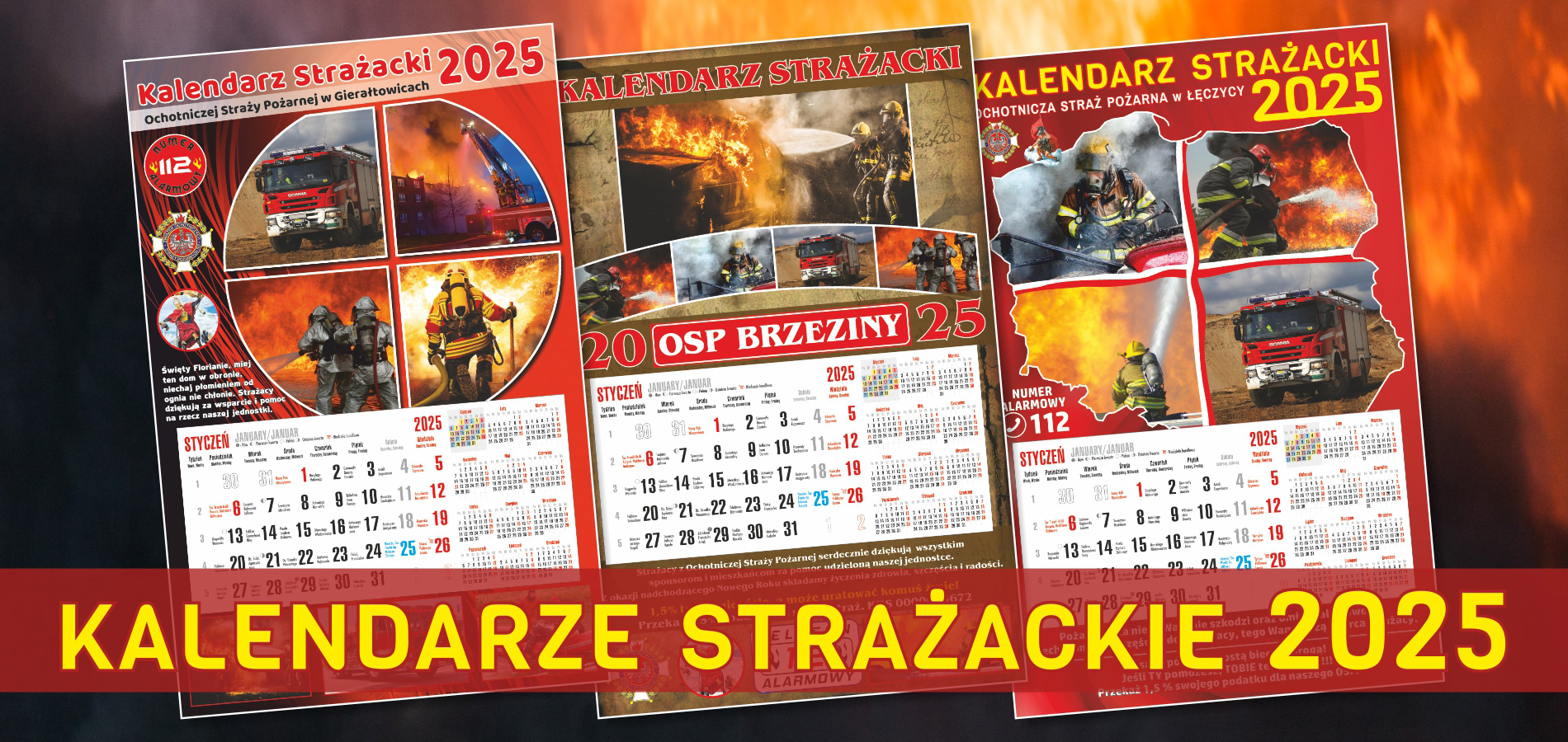 Kalendarze strażackie na rok 2025